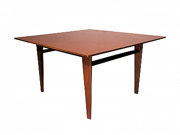 Teak wood coffee table, designed by Dassi, 1950s
