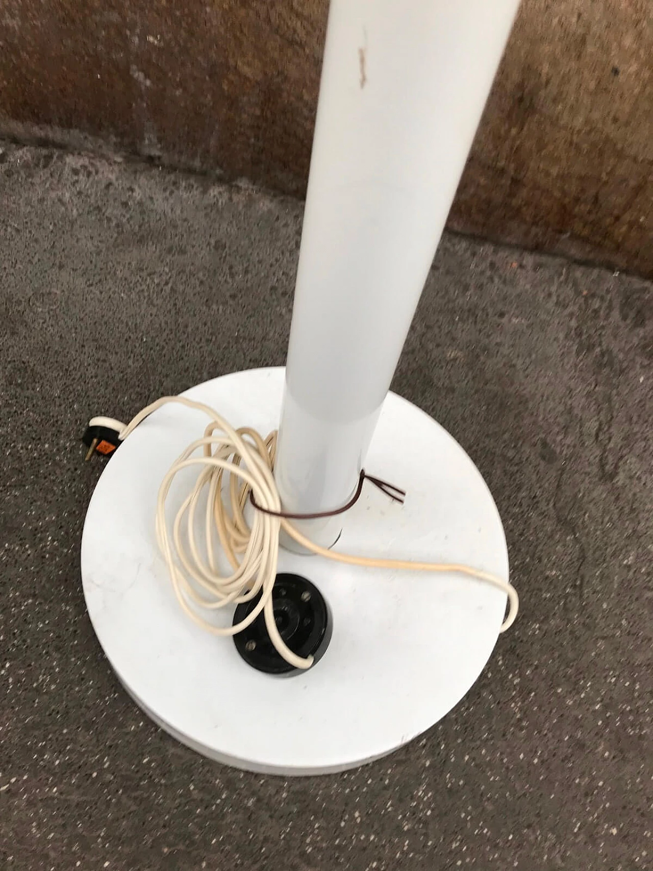 Lampada da terra Luminator Stilux bianca, anni '60 3