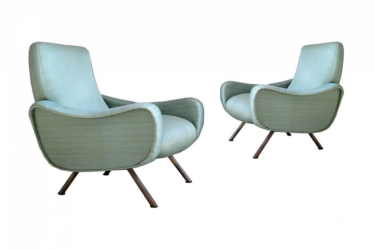 Pair of armchairs Lady by Marco Zanuso for Arflex 1