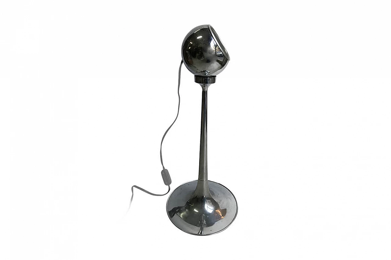 Reggiani chrome-plated table lamp, Italy, 60s 1