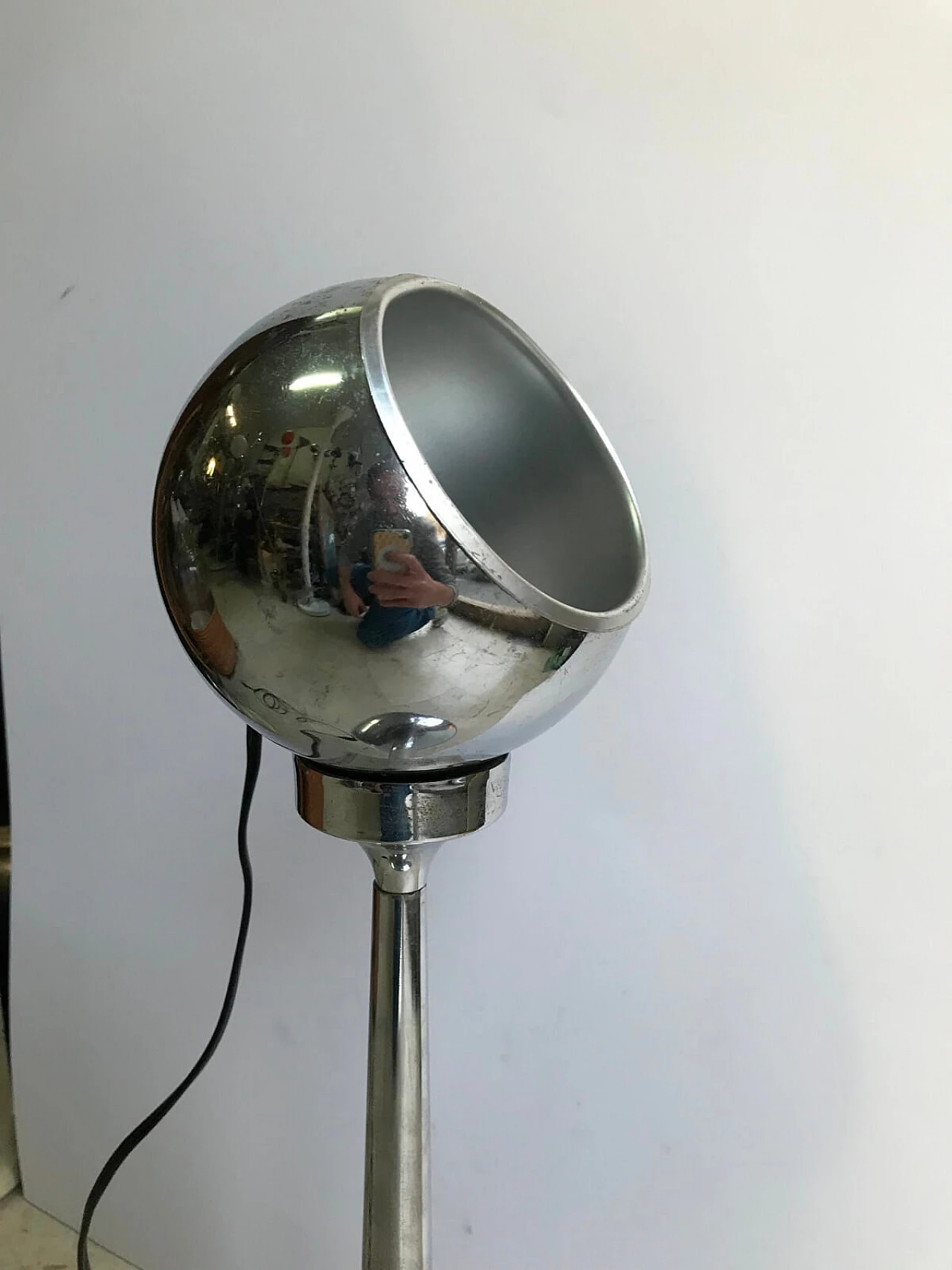 Lampada da tavolo cromata Reggiani 4