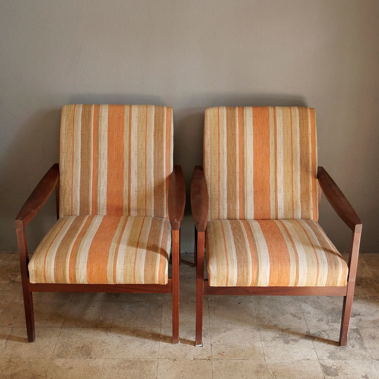 Pair of Danish armchairs from the 60s 2