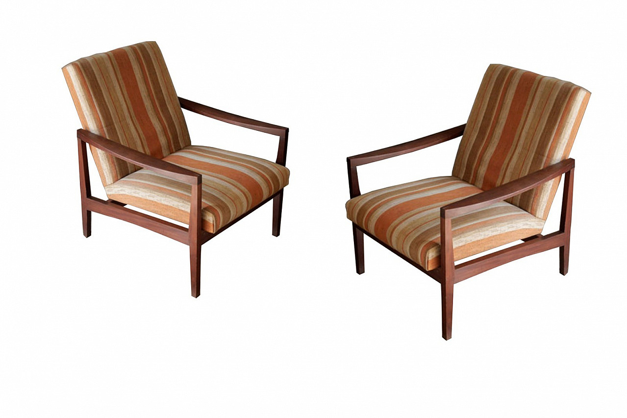 Pair of Danish armchairs from the 60s 1