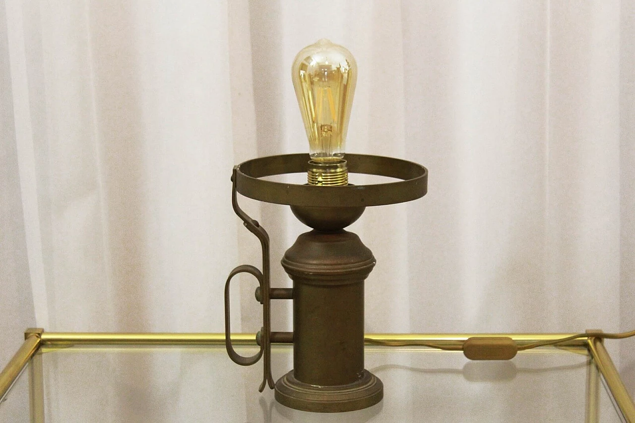 Brass table lamp, Italy, 50s 2