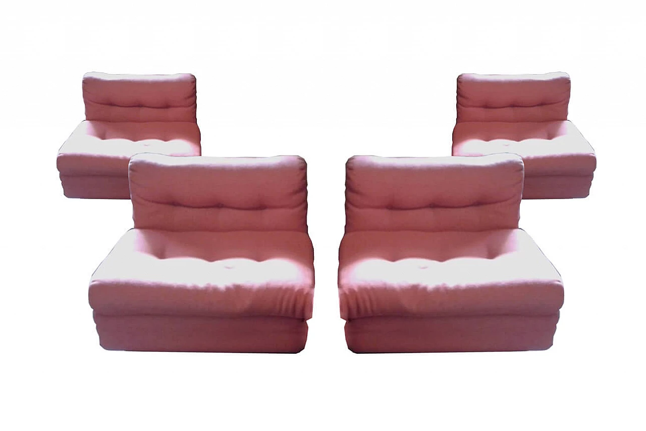 Set of 4 Amaranta armchairs by Mario Bellini for C&B Italia 1