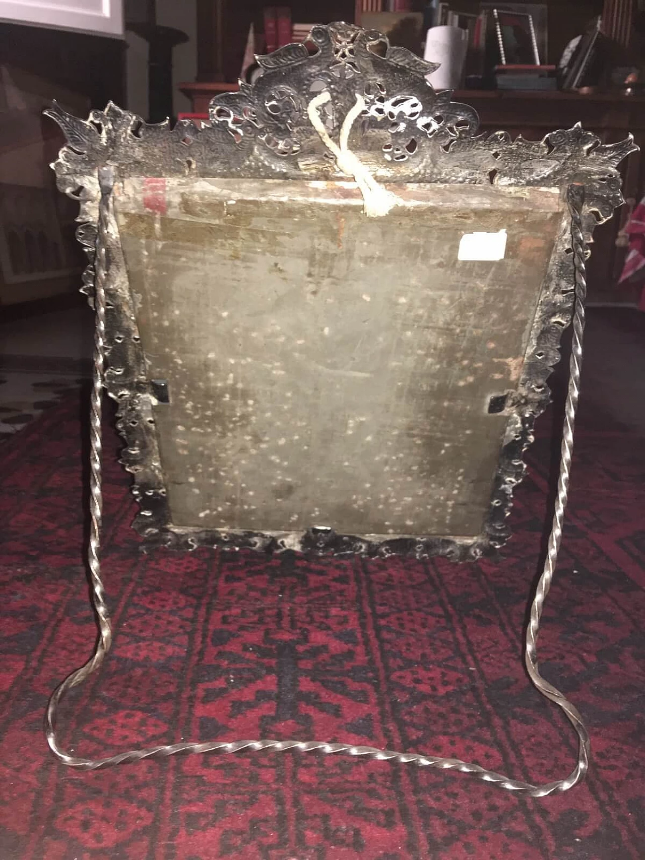 Specchio da tavolo in argento fine XIX inizio XX 7