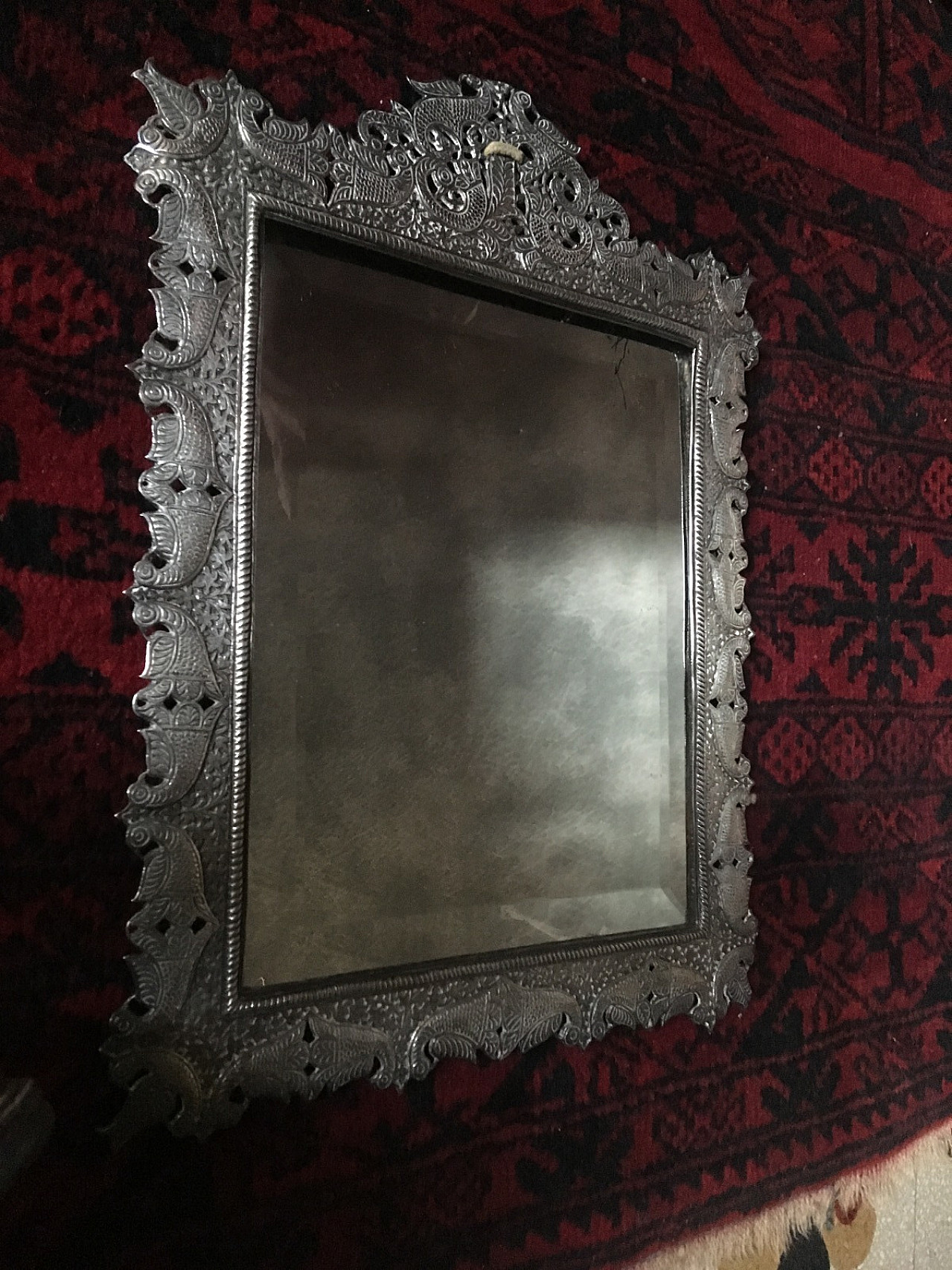 Table mirror in silver late nineteenth early twentieth century 2