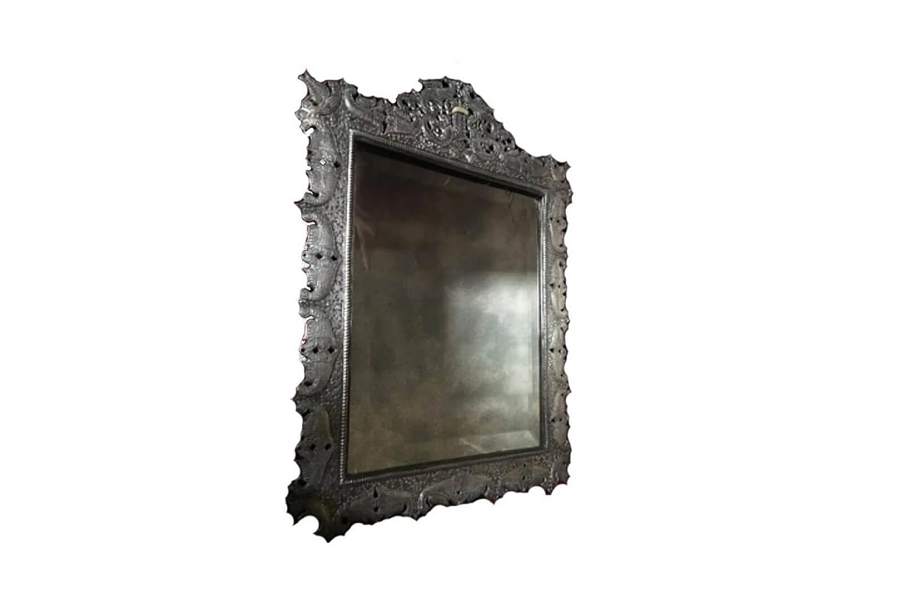 Specchio da tavolo in argento fine XIX inizio XX 1