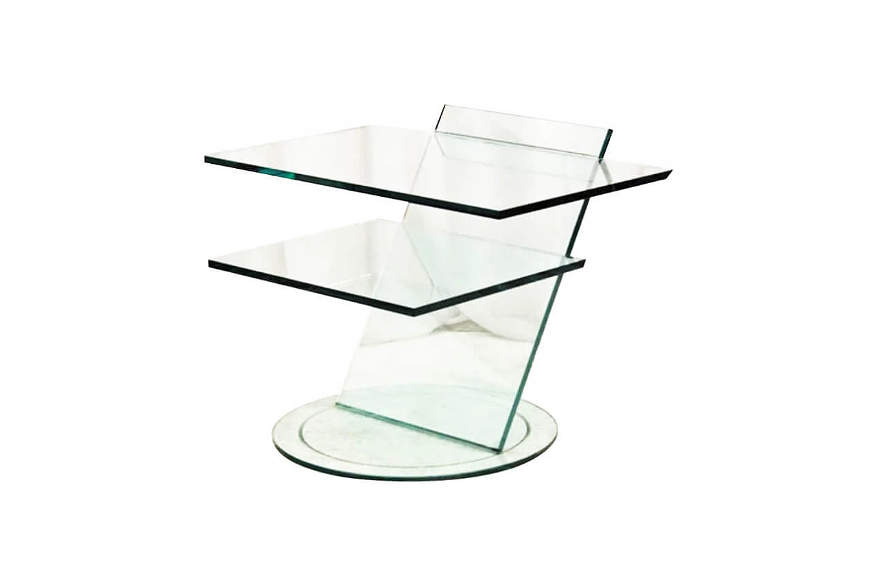 Glass coffee table from the '90s - by Tonelli 1