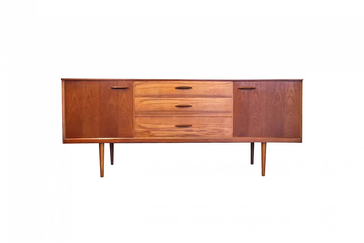 Credenza o sideboard danese in teak anni '50 1