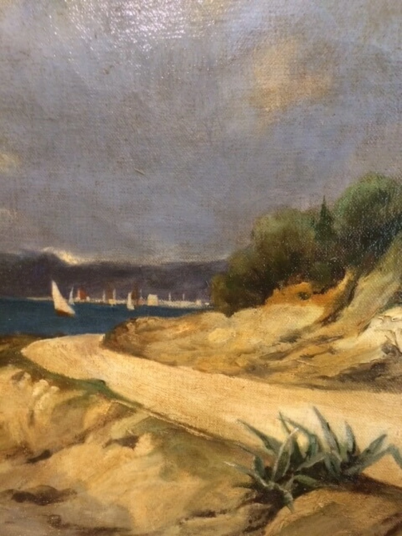 Seascape, oil on canvas, early 20th century 6