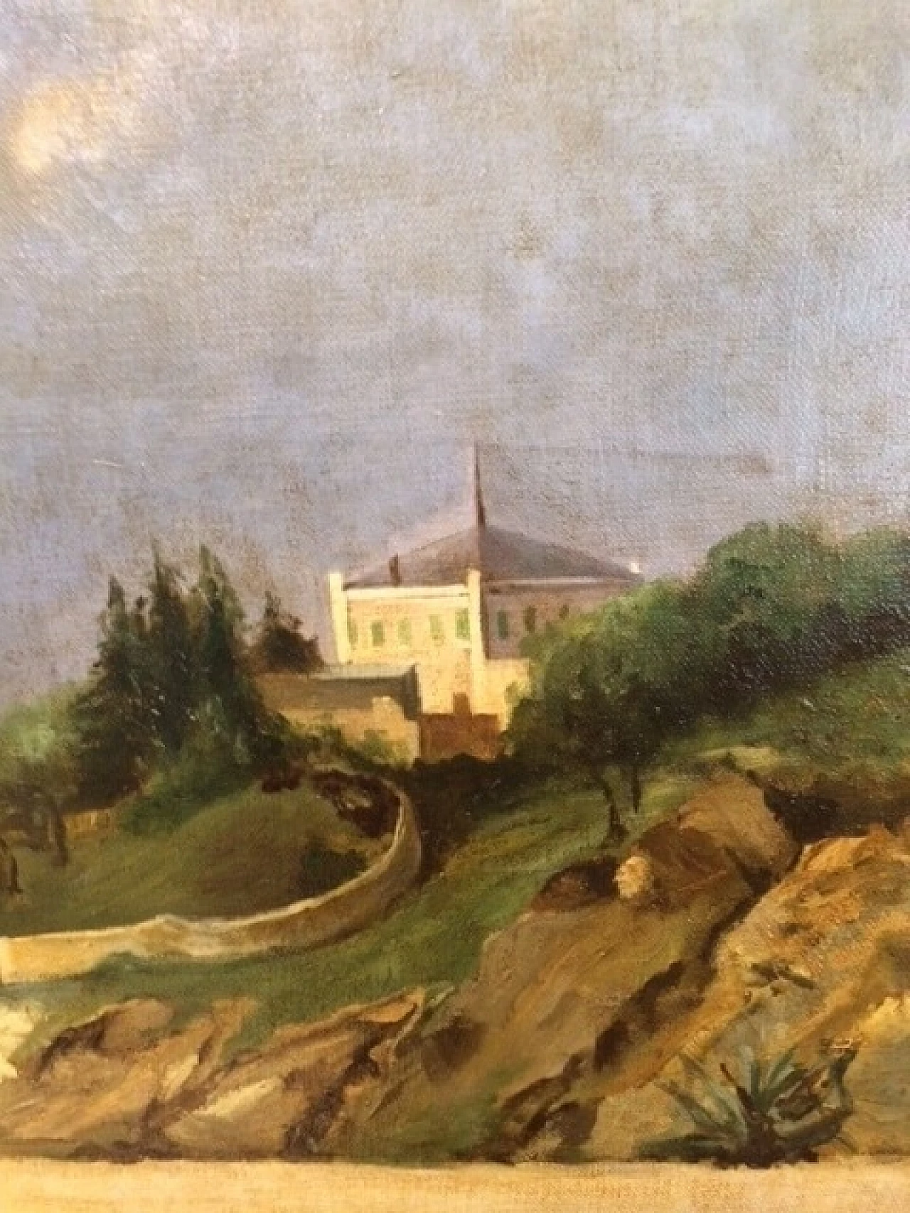 Paesaggio marino, olio su tela, inizio '900 7