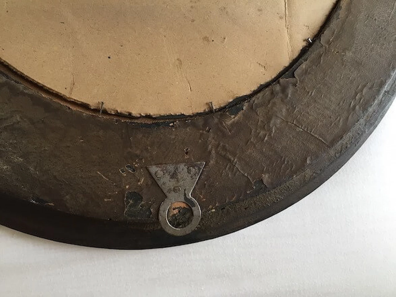 Specchio tondo in legno primi '900 8