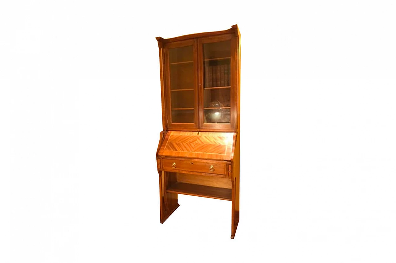 Liberty bureau bookcase in mahogany with flap desk, early 20th century 1