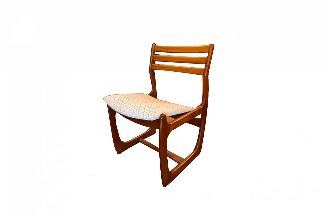 4 teak chairs, English, 50s / 60s 1