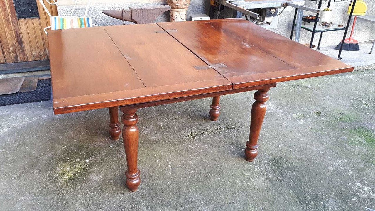 Expandable rustic dining table, mid 19th century 2