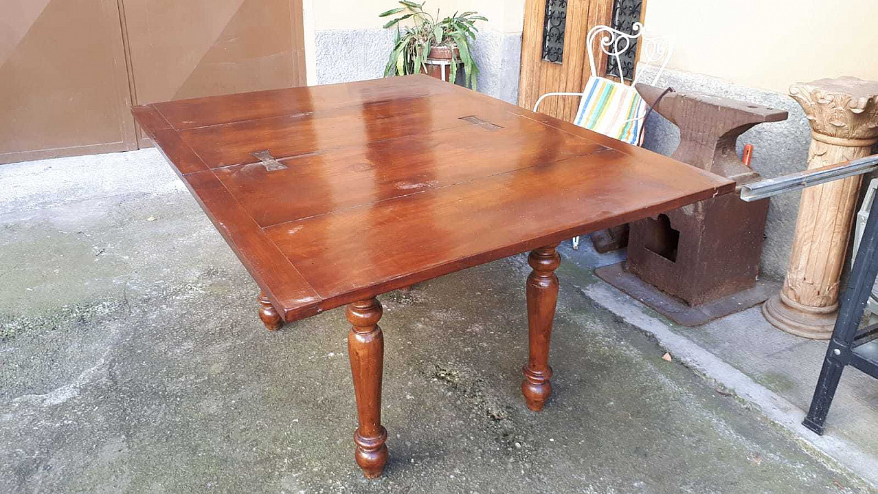 Expandable rustic dining table, mid 19th century 3