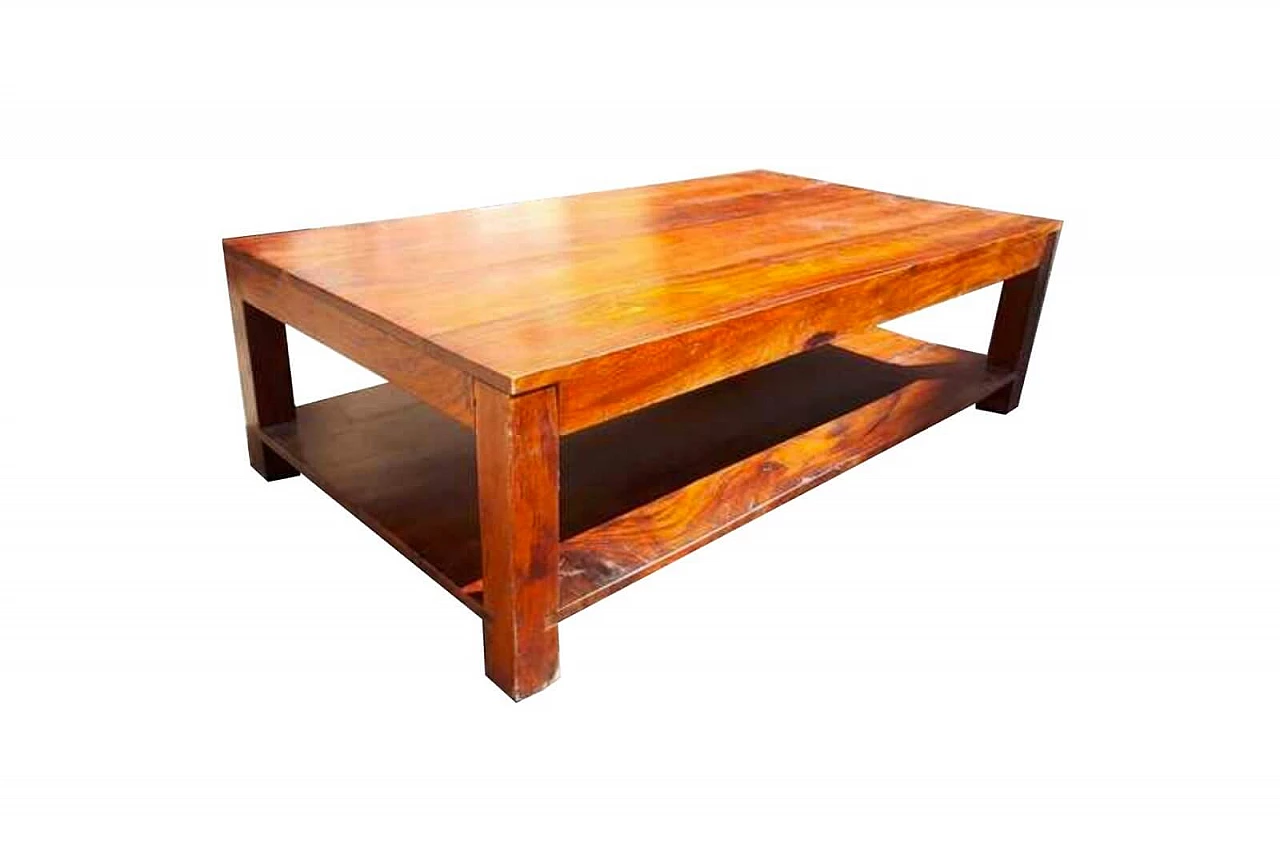 Tavolo basso da salotto in legno indiano 1