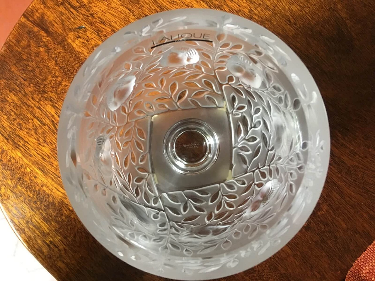 Vaso Elisabeth di Lalique in cristallo molato 5