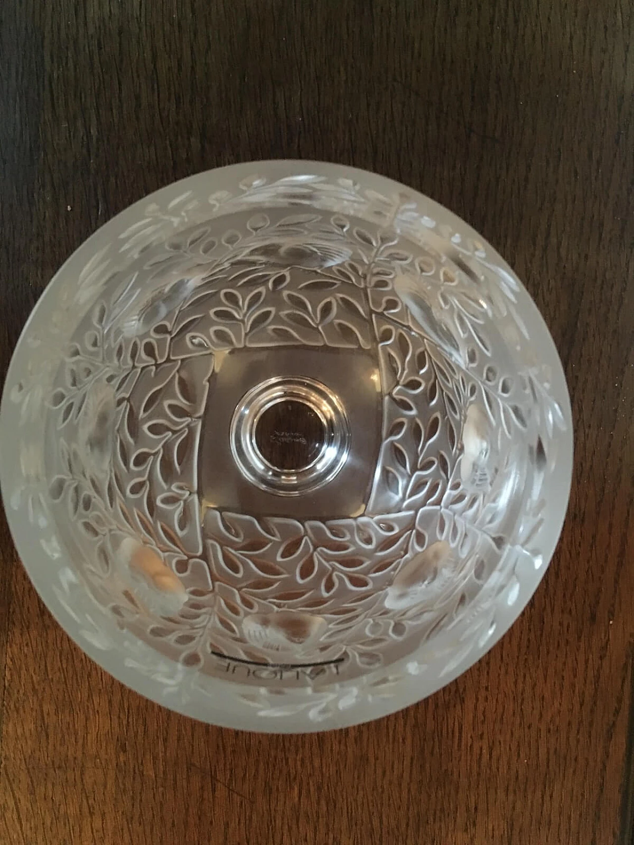 Vaso Elisabeth di Lalique in cristallo molato 7
