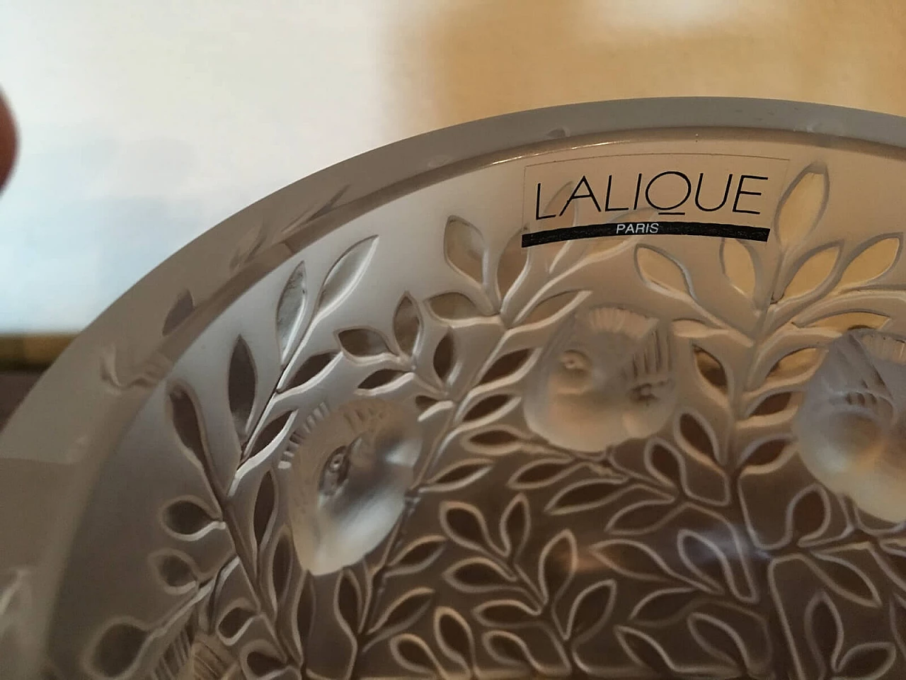 Vaso Elisabeth di Lalique in cristallo molato 9