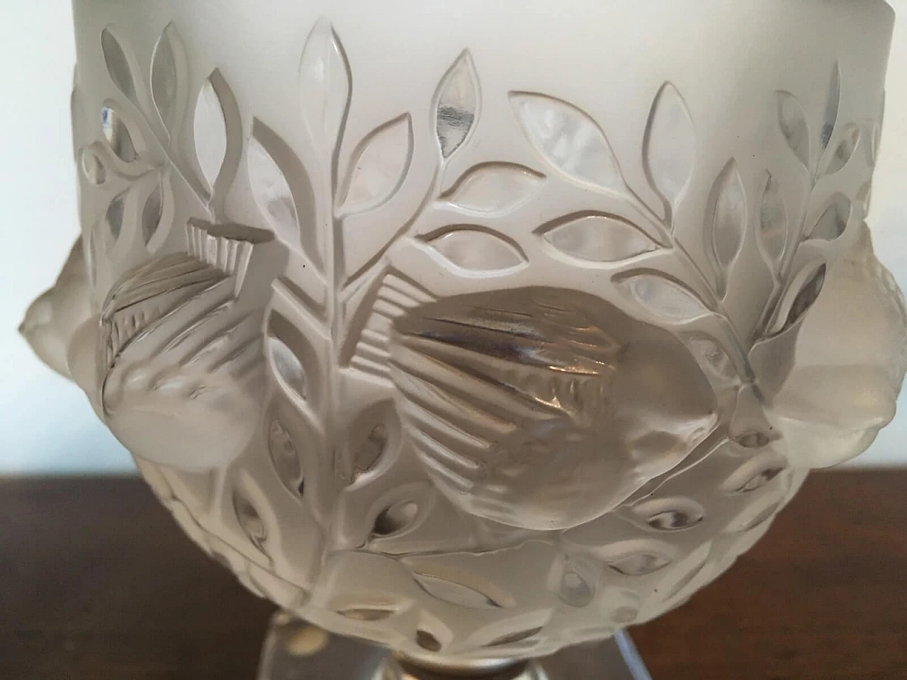 Vaso Elisabeth di Lalique in cristallo molato 10