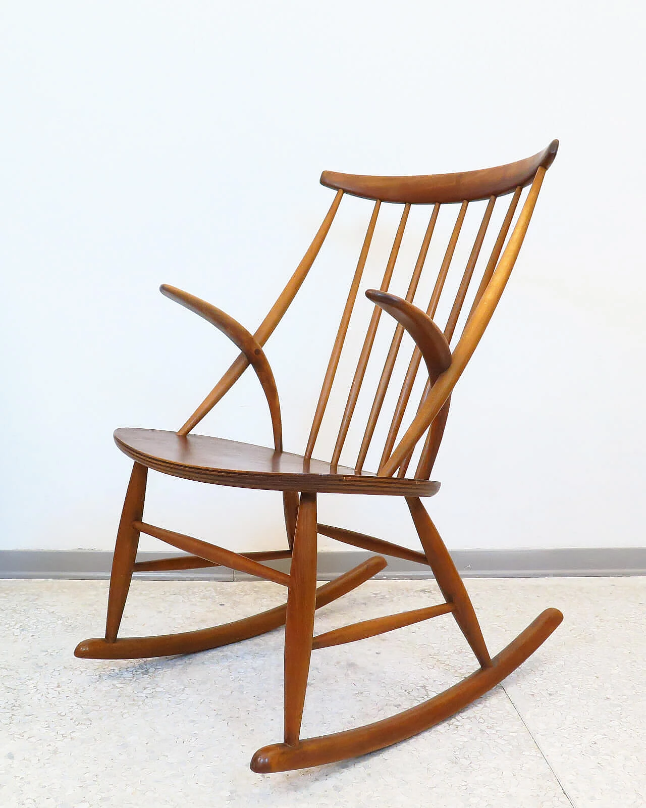 Danish rocking chair '60s design Illum Wikkelsø 11
