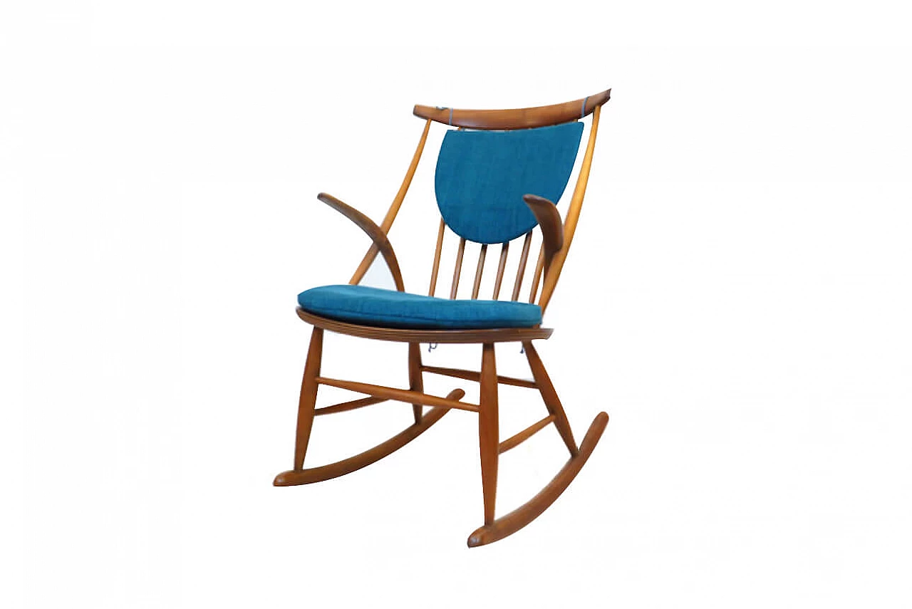 Danish rocking chair '60s design Illum Wikkelsø 1