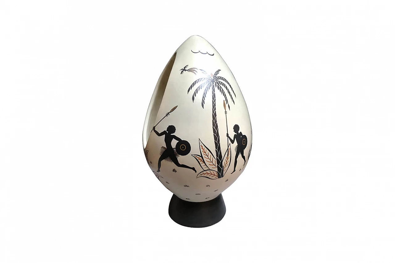 Ceramic vase by Mario Sturani for Lenci, 1938 1