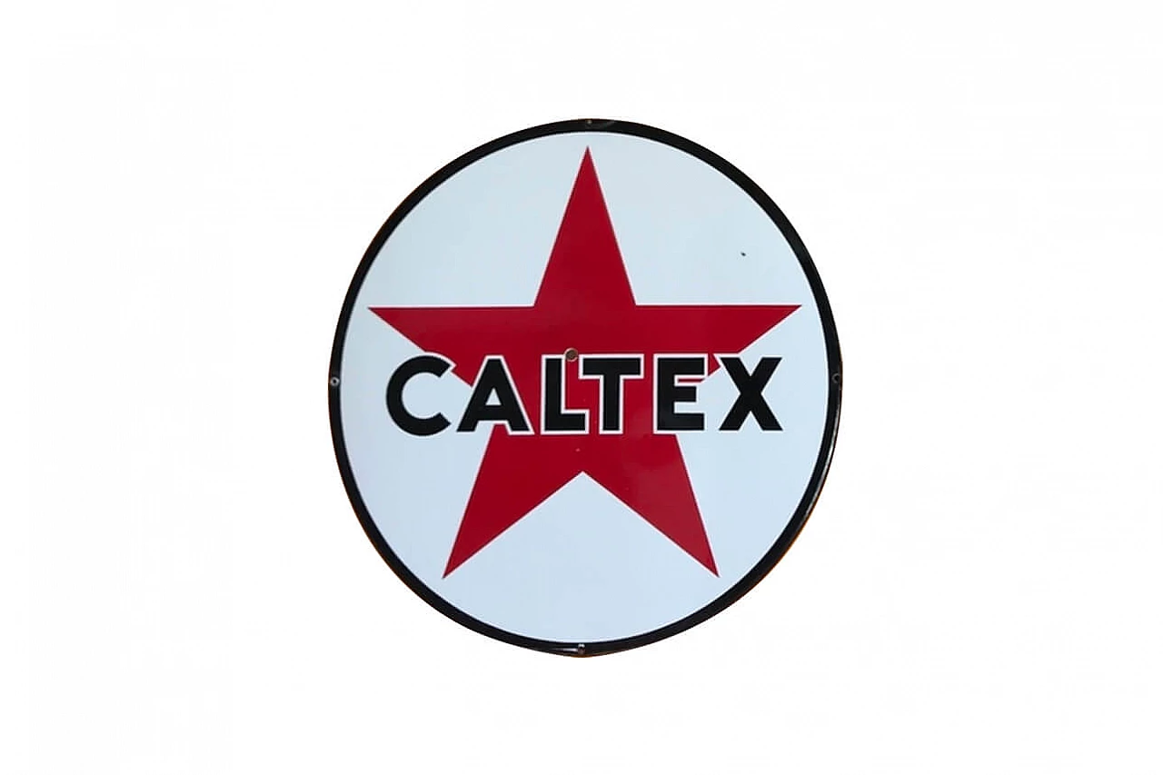 Insegna smaltata CALTEX 1