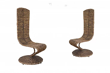 Vintage armchairs designed by Marzio Cecchi, 70s