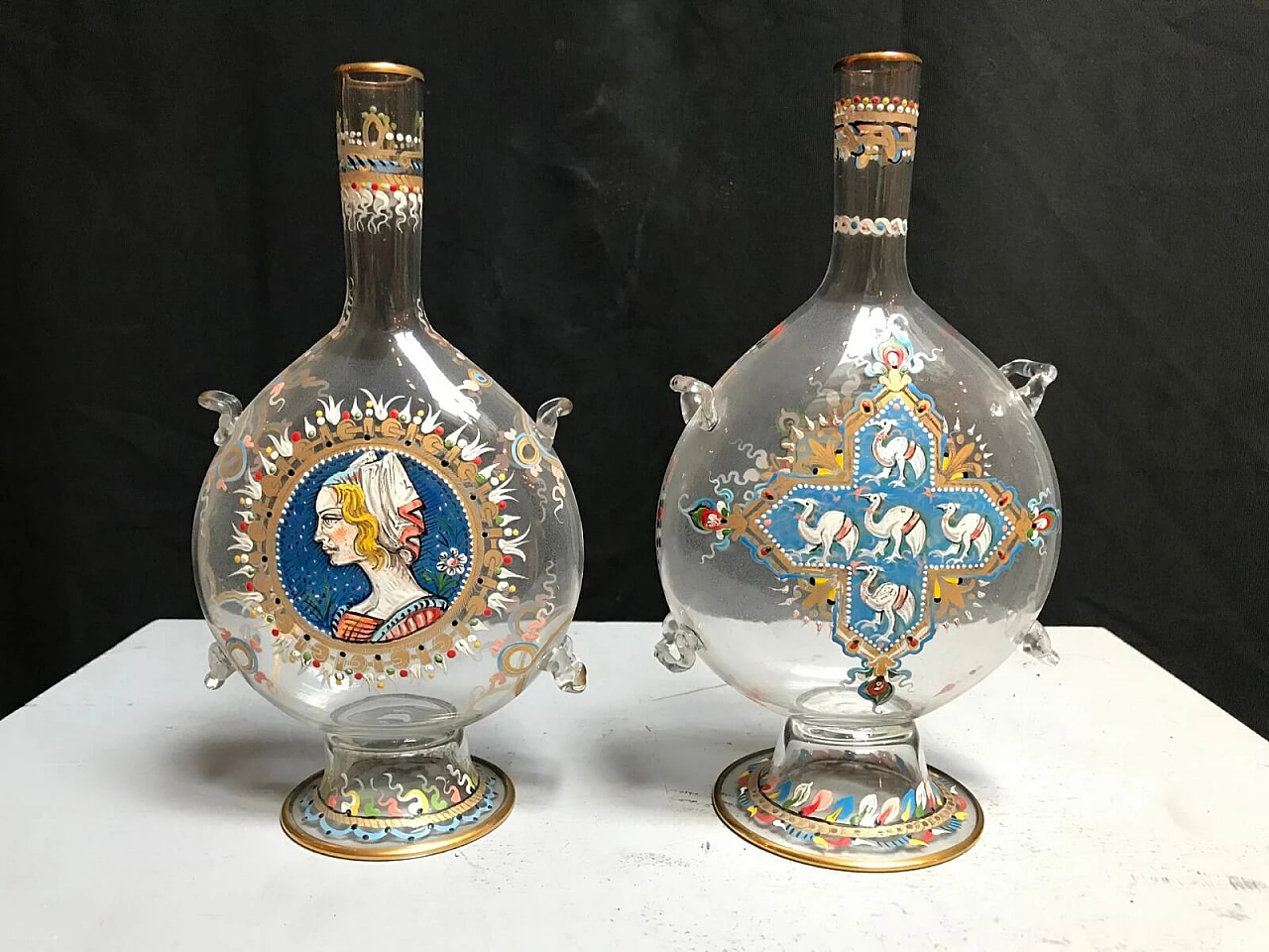 Pair of Murano glass bottles, early '900 2