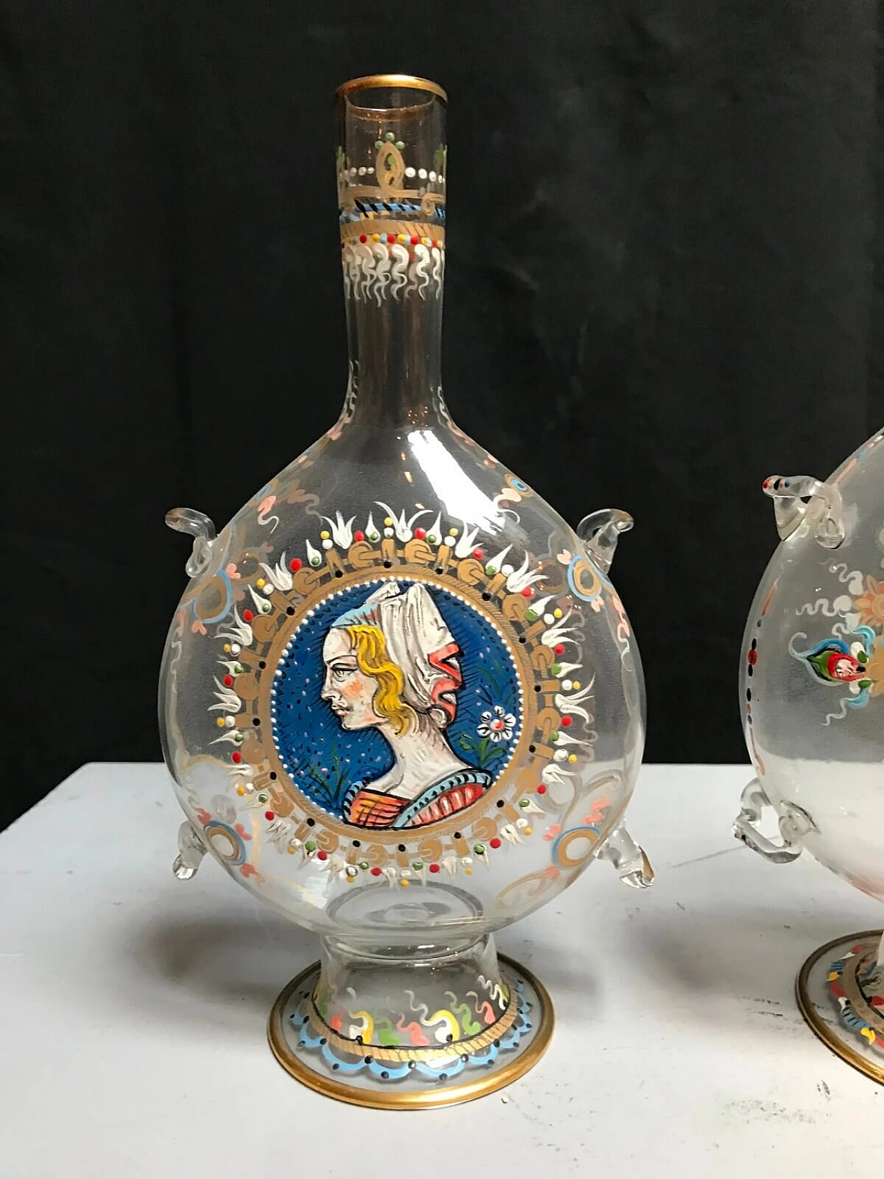 Pair of Murano glass bottles, early '900 3