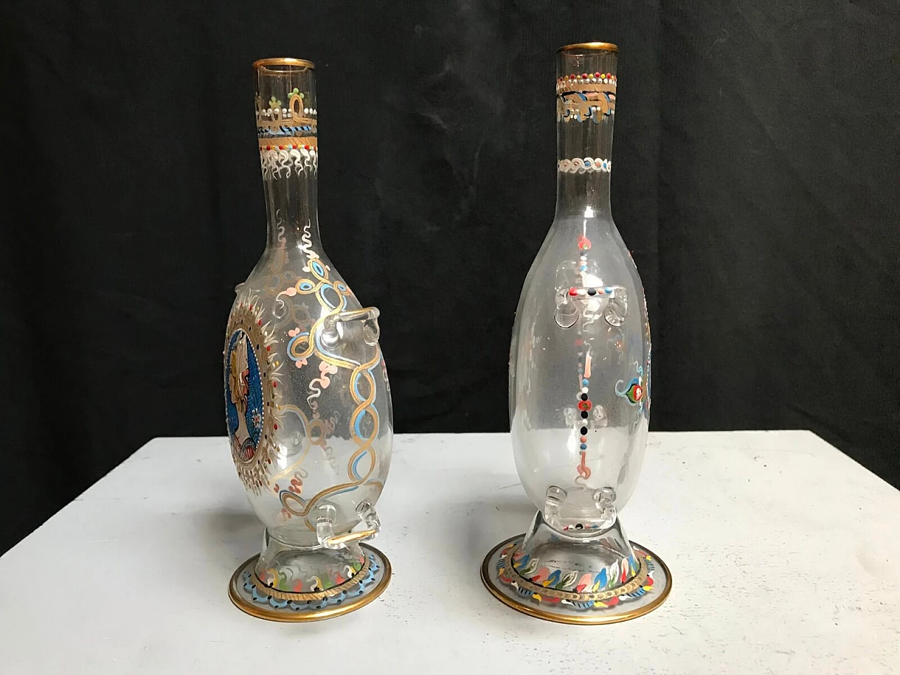 Pair of Murano glass bottles, early '900 7
