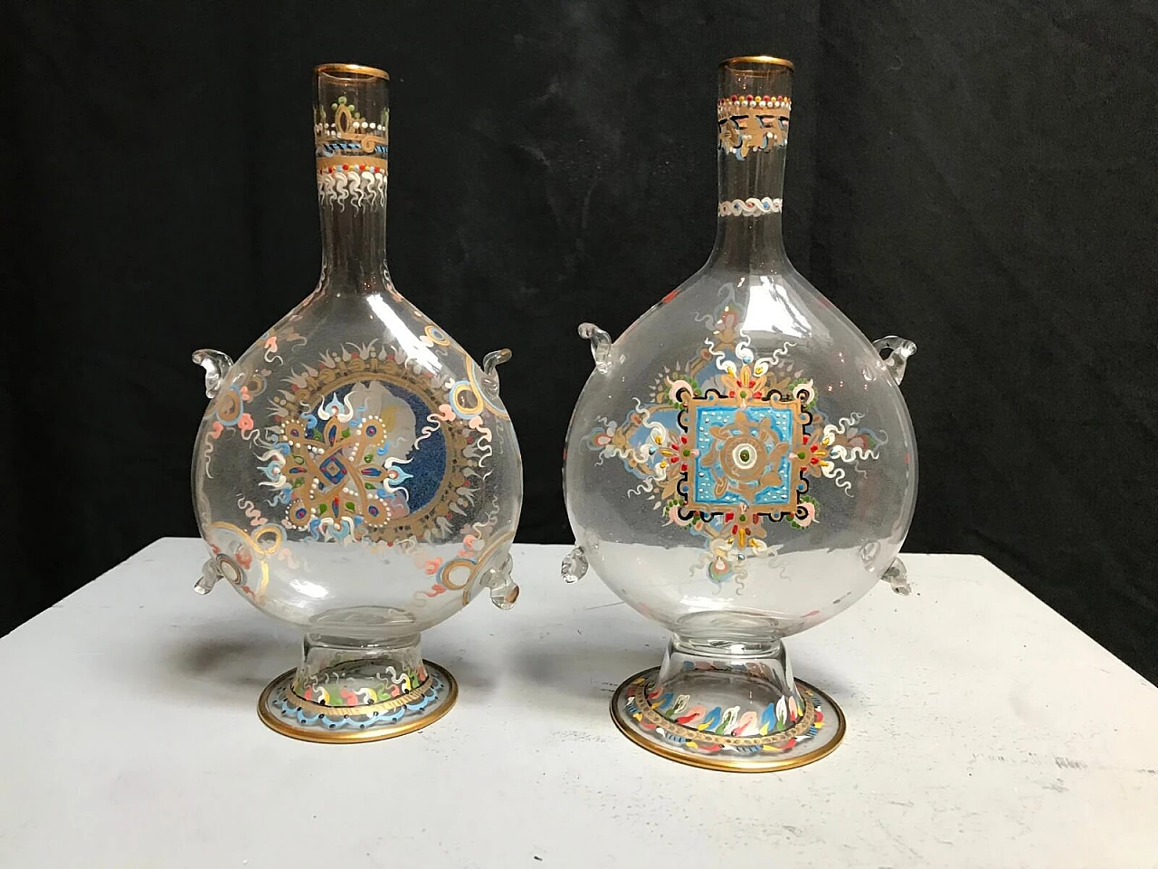 Pair of Murano glass bottles, early '900 8