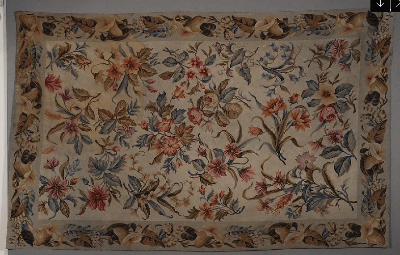 Aubusson floral carpet 2