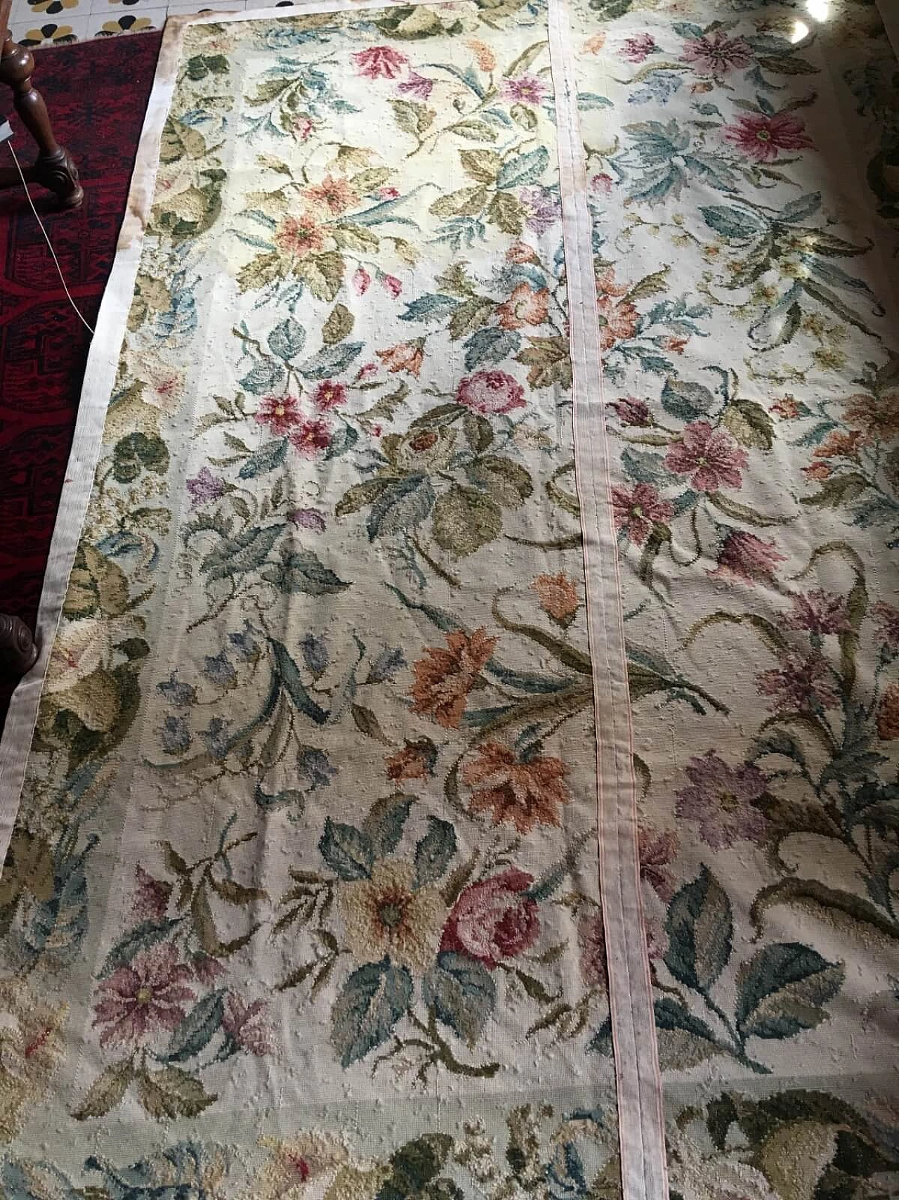 Aubusson floral carpet 8
