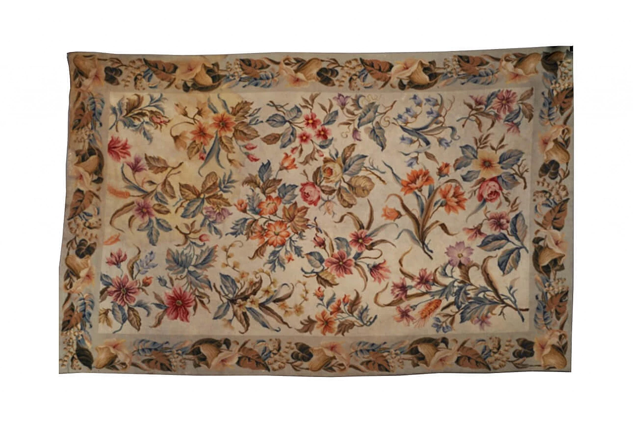 Aubusson floral carpet 1