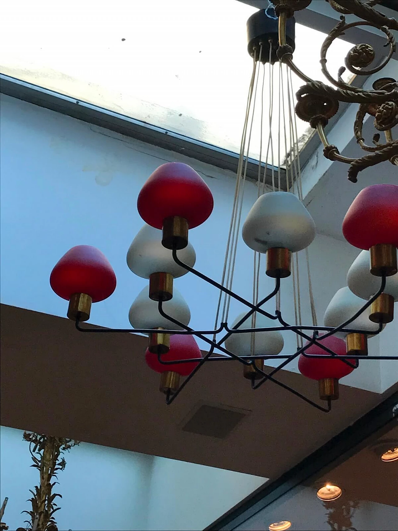 Grande lampadario Stilnovo anni '60 2