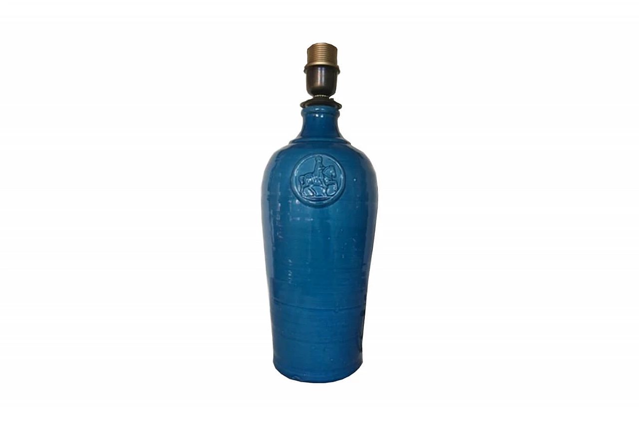 Lume azzurro da bottiglia Frescobaldi anni '60 1