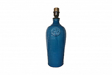 Frescobaldi blue bottle light, Italy, 60s