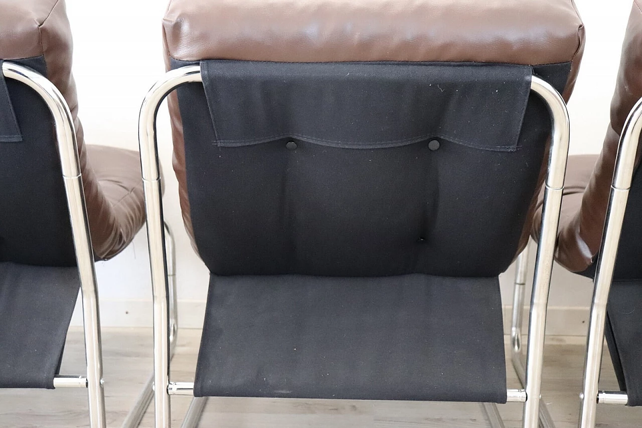 Series of three Italian design armchairs from the '80s 9
