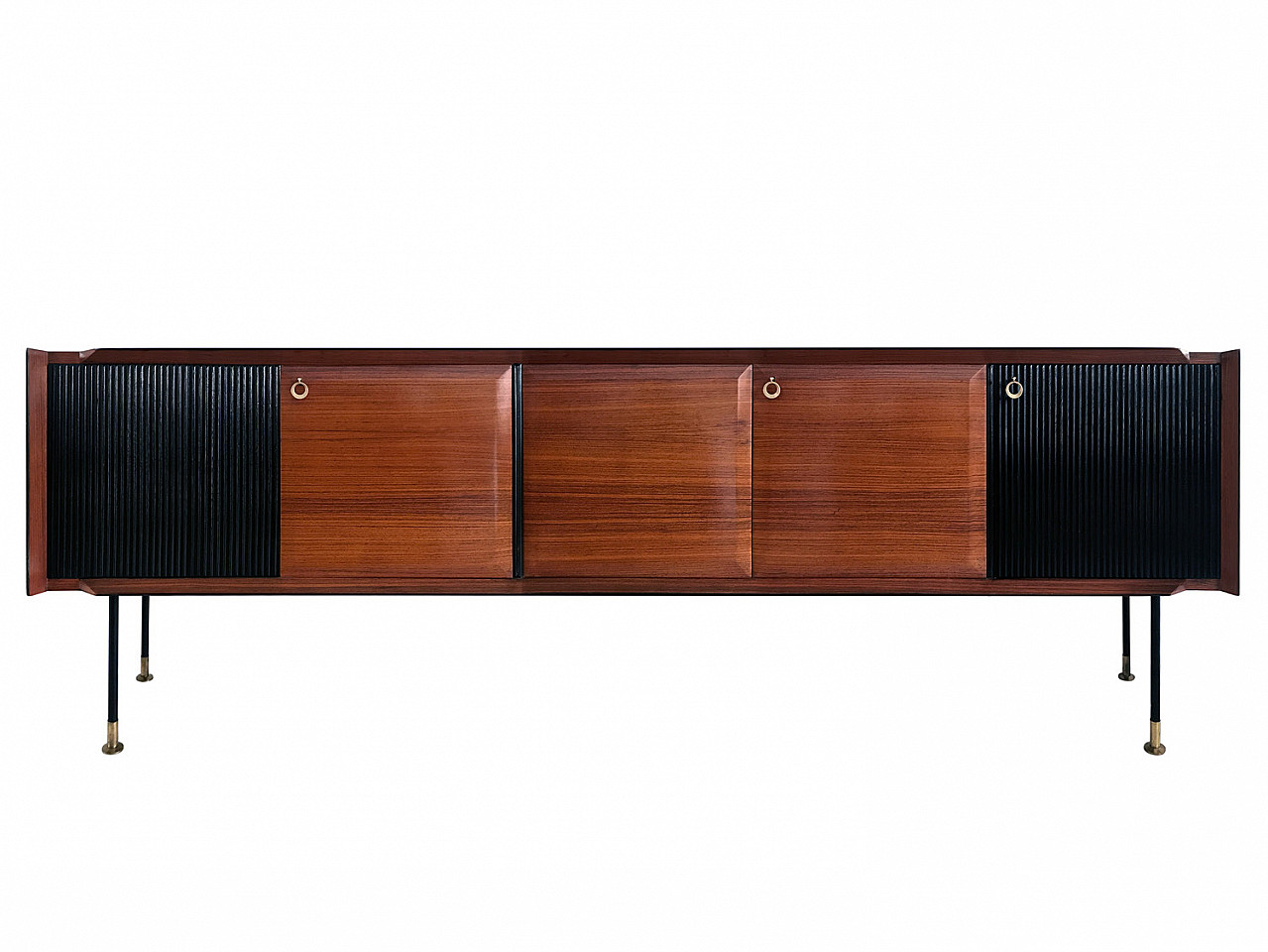 Large Mid-Century Rosewood Sideboard by Vittorio Dassi, Italy, 1950s 1