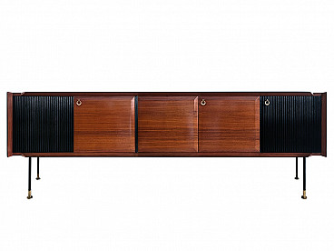 Large Mid-Century Rosewood Sideboard by Vittorio Dassi, Italy, 1950s