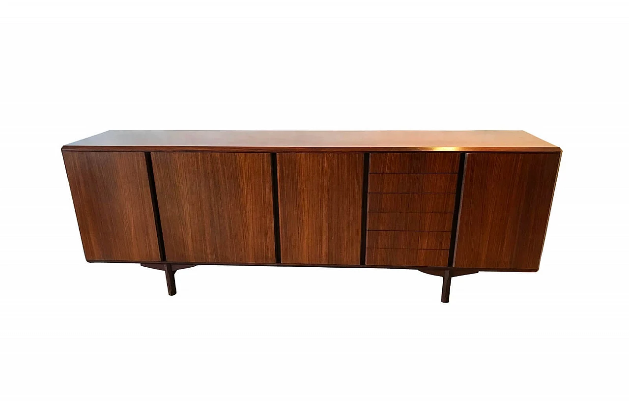 Rosewood sideboard or credenza attributed to Franco Albini, Italy, 1960s 1
