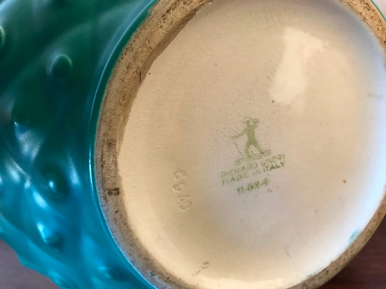 Vaso verde di Giovanni Gariboldi Manifattura San Cristoforo 5