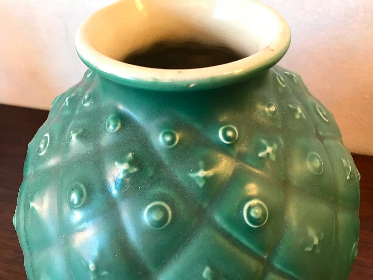 Vaso verde di Giovanni Gariboldi Manifattura San Cristoforo 4