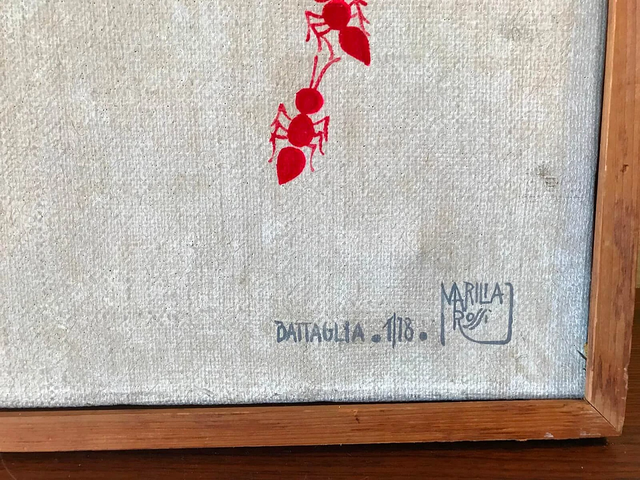 Coppia di quadri di Marilia Rossi tema formiche 9