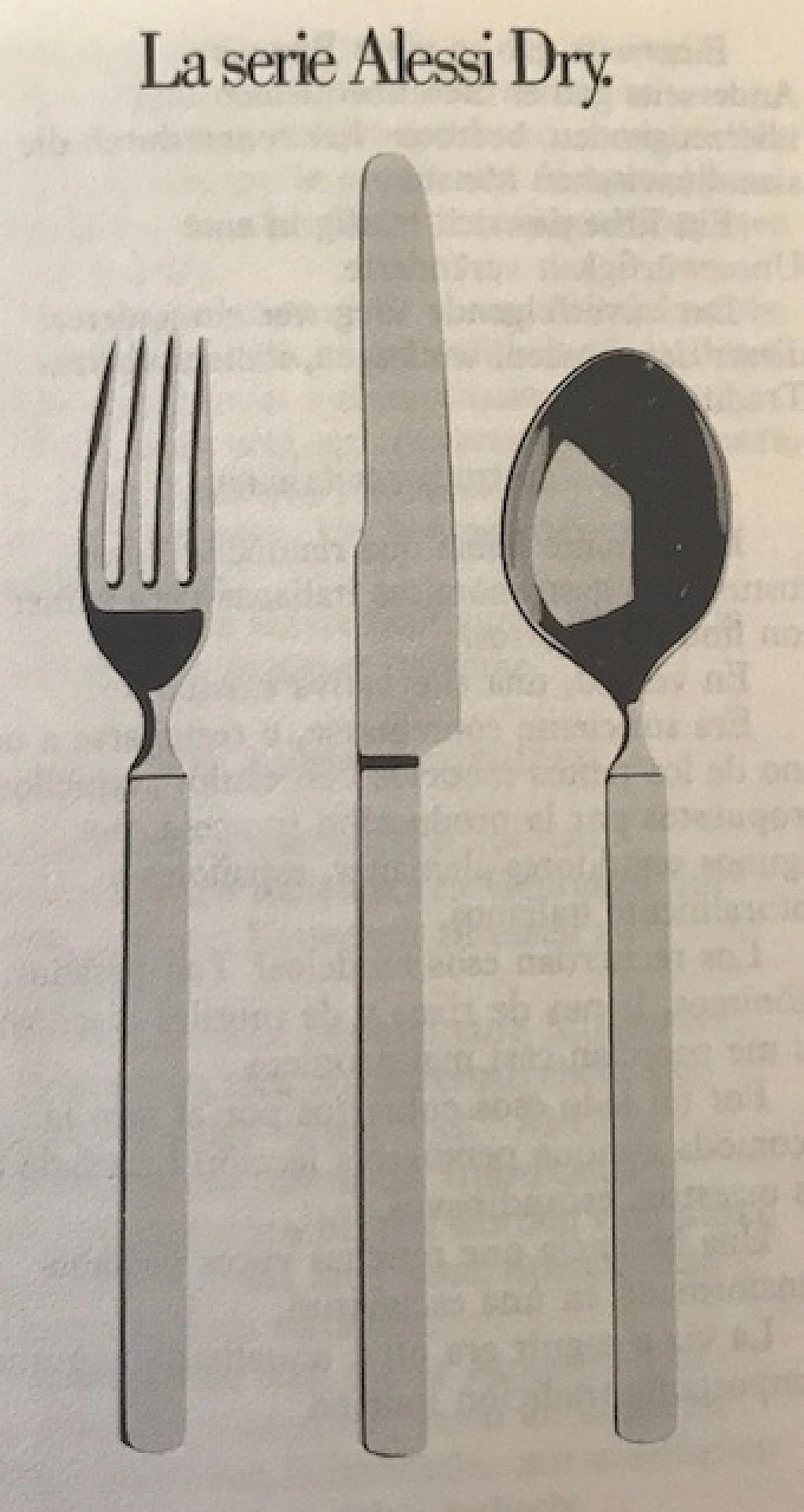 Cutlery from Pier Giacomo Castiglioni, "Dry" for Alessi 2