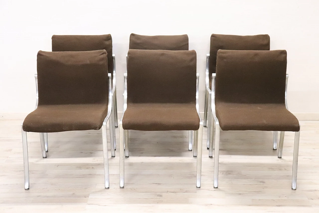 Set of six chairs, style Osvaldo Borsani, 1970 2